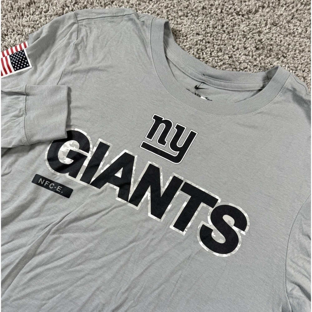 NEW New York Giants Salute To Service Long Sleeve Nike Tee NFL Team Apparel Sm‎